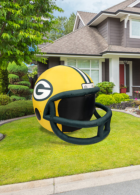 green bay packers inflatable football player